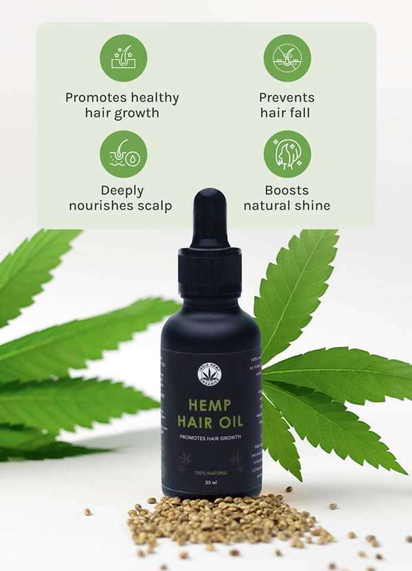 Hemp Hair Oil | Strength & Hair Health Boost | 30 ml