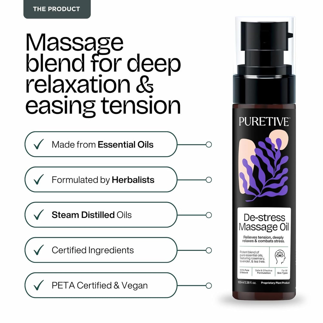 Massage Oil | De-Stress & Relaxation | 100 ml