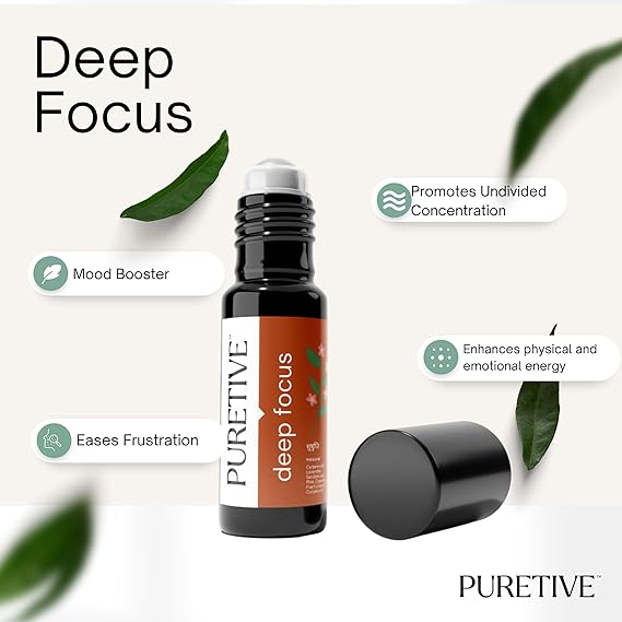 Deep Focus  Roll-On | Productivity Boosting | 10 ml