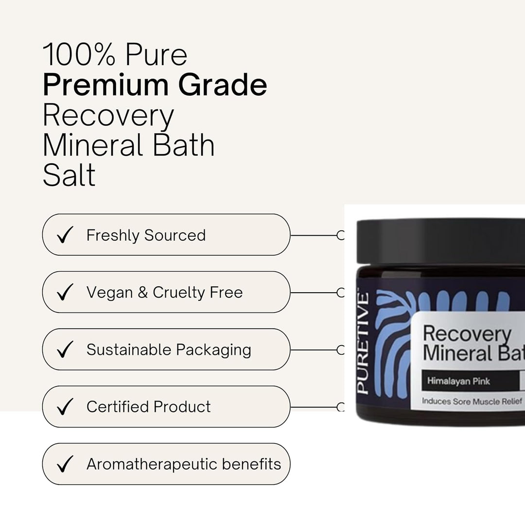 Recovery Mineral Bath Salts | Sore Muscle Relieving | 260 g