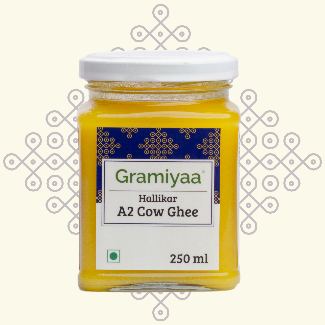 Gramiyaa A2 Desi Ghee | Hallikar Cows Milk & Bilona Crafted