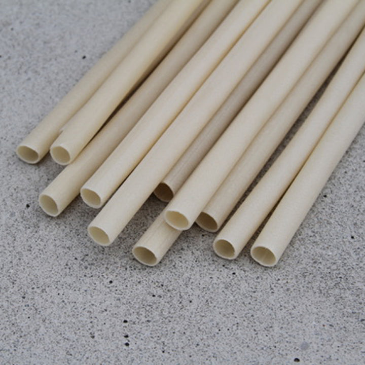 Biodegradable Rice Straws | Pack of 100 | 8 mm