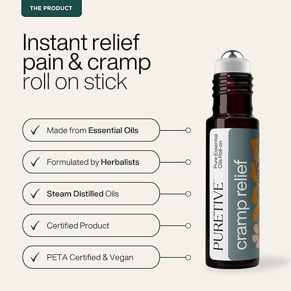 Cramp Relief Roll-On | Menstrual Pain Relief| 10 ml