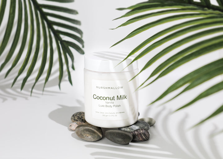 Coconut Milk & Vanilla Body Polish | Anti-Cellulite &  Anti-wrinkle | 350 gm