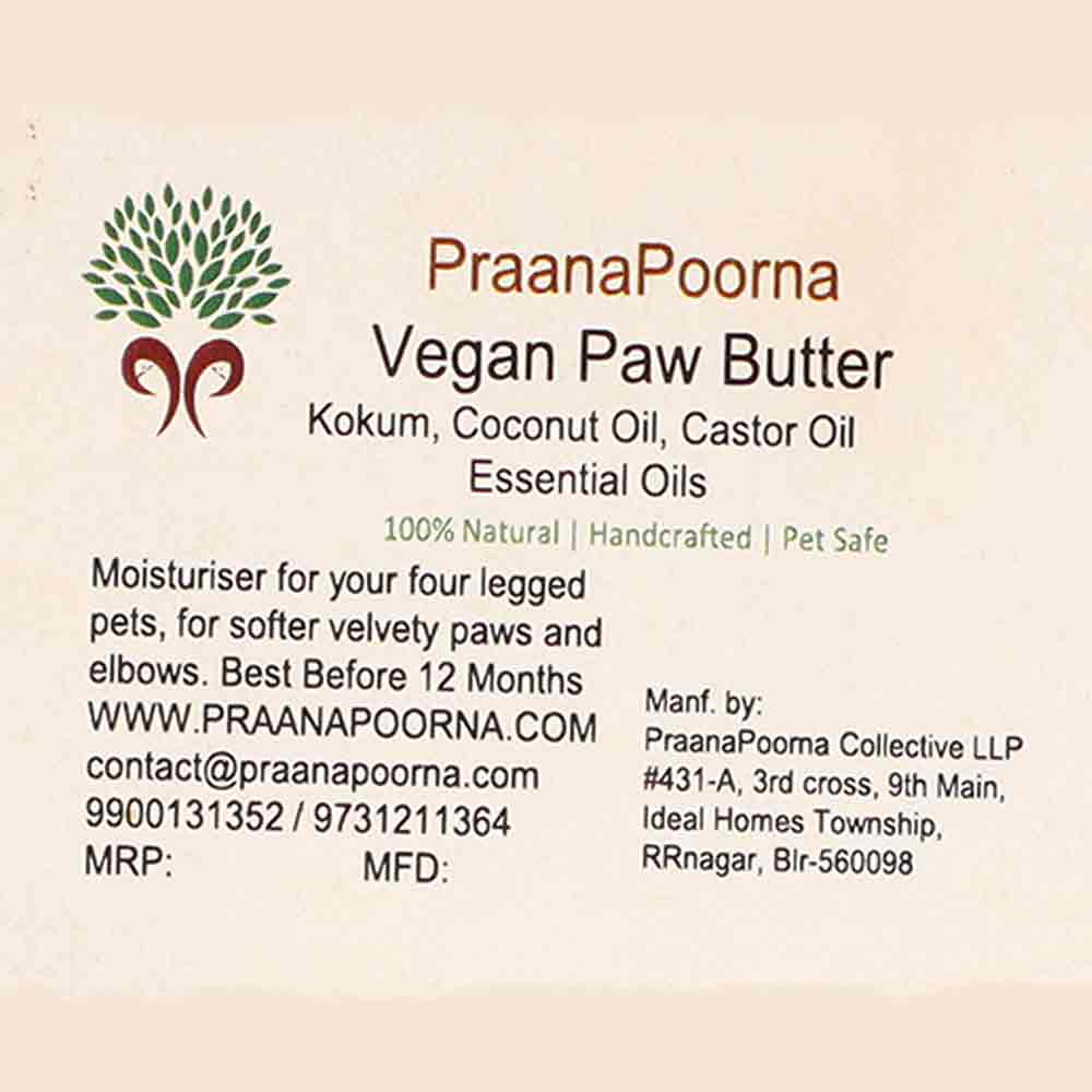Best Paw Butter for Dogs | Vegan Moisturizer for Pet Paws | 40 ml - bhrsa