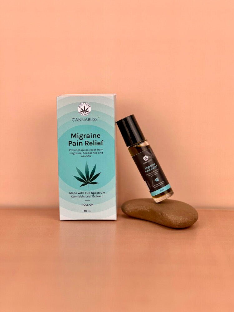 Cannabliss Migraine Relief Roll-On | CBD-Powered | 10 ml - bhrsa