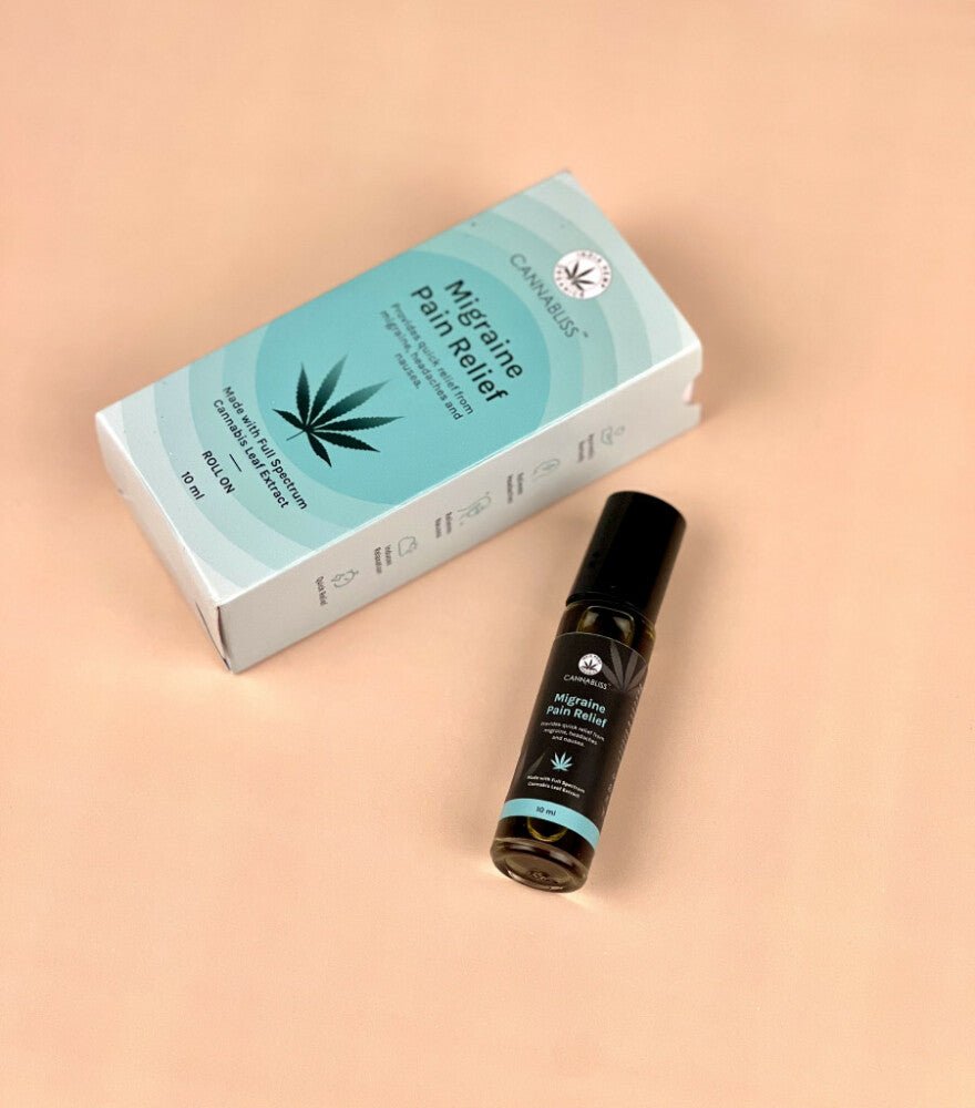 Cannabliss Migraine Relief Roll-On | CBD-Powered | 10 ml - bhrsa