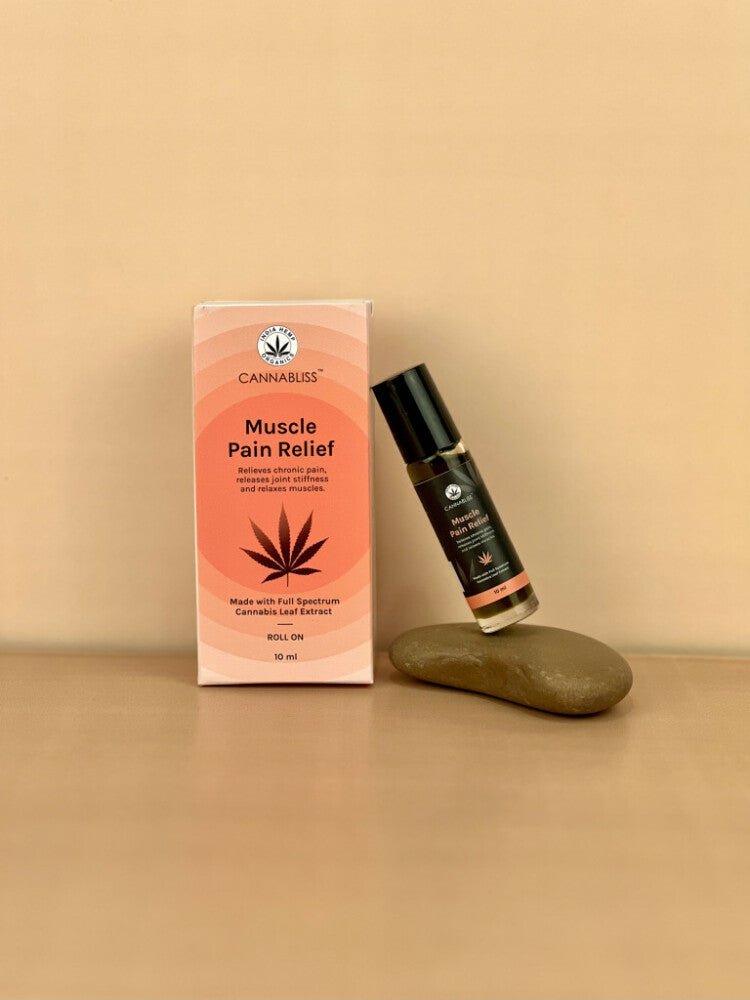 Cannabliss Muscle Pain Relief Roll-On | CBD-Powered | 10 ml - bhrsa