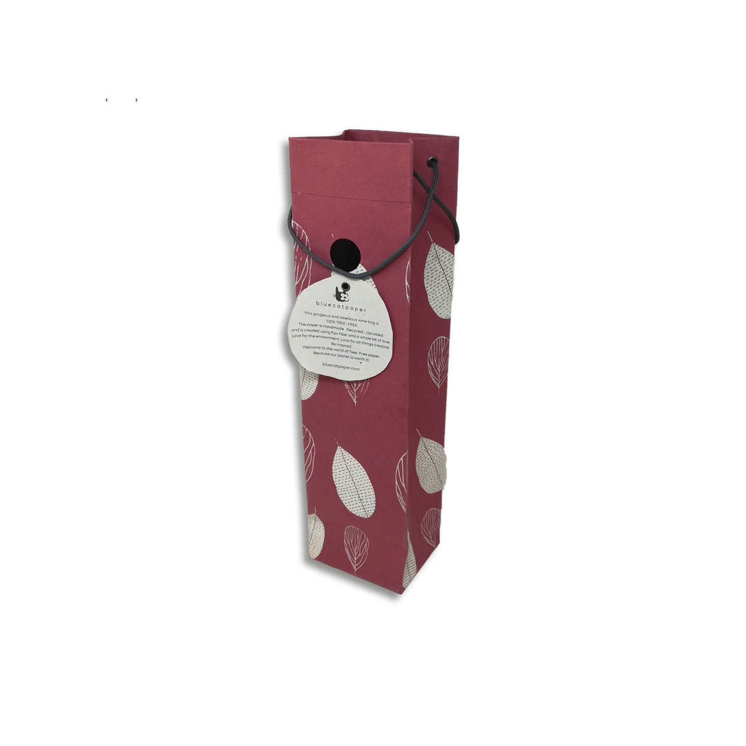 Charming Handmade Paper Wine Bag - bhrsa