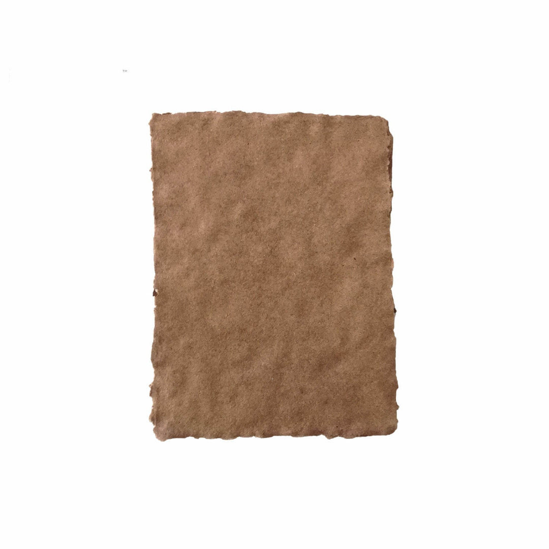 Coconut coir deckle edge Handmade paper | pack of 12 | A4 - bhrsa