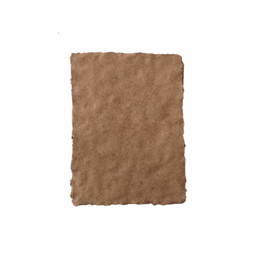 Coconut coir deckle edge Handmade paper | pack of 12 | A4 - bhrsa