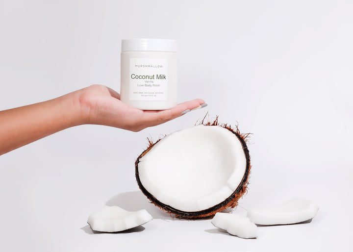 Coconut Milk & Vanilla Body Polish | Anti-Cellulite & Anti-wrinkle | 350 gm - bhrsa