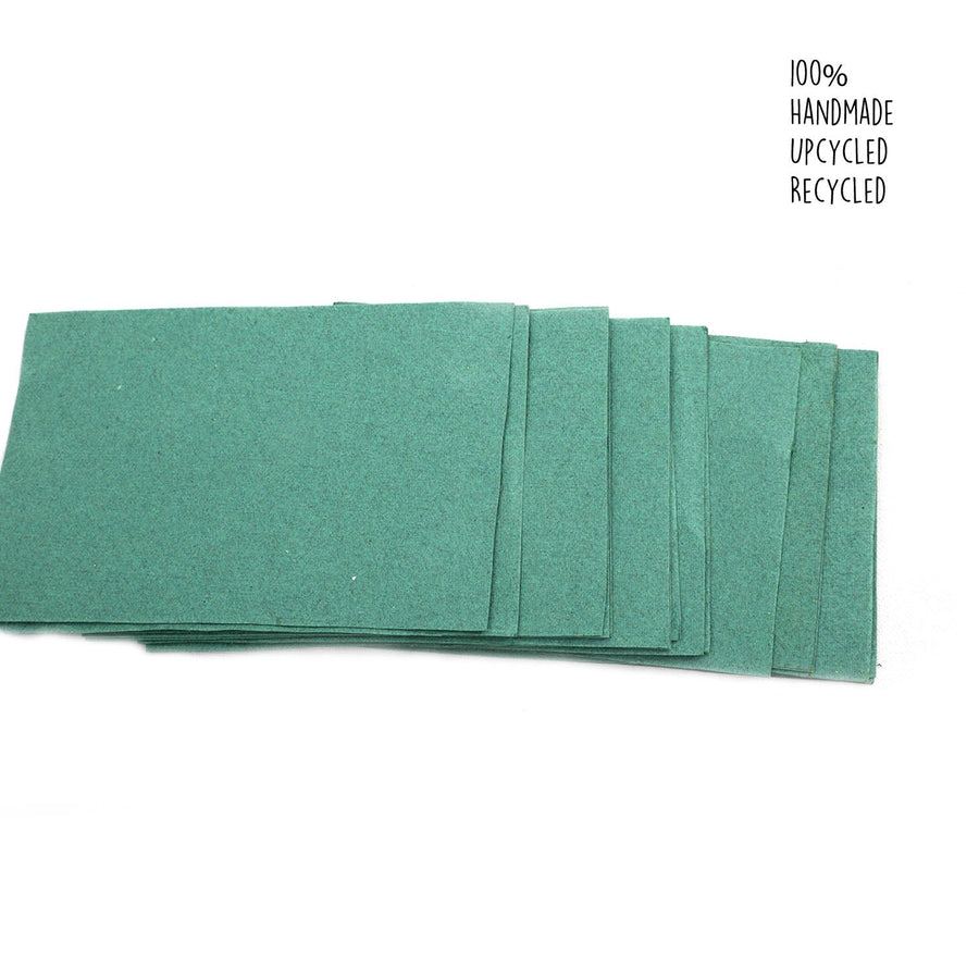 Dark Green Paper | Handmade | Pack of 24 | A4 - bhrsa