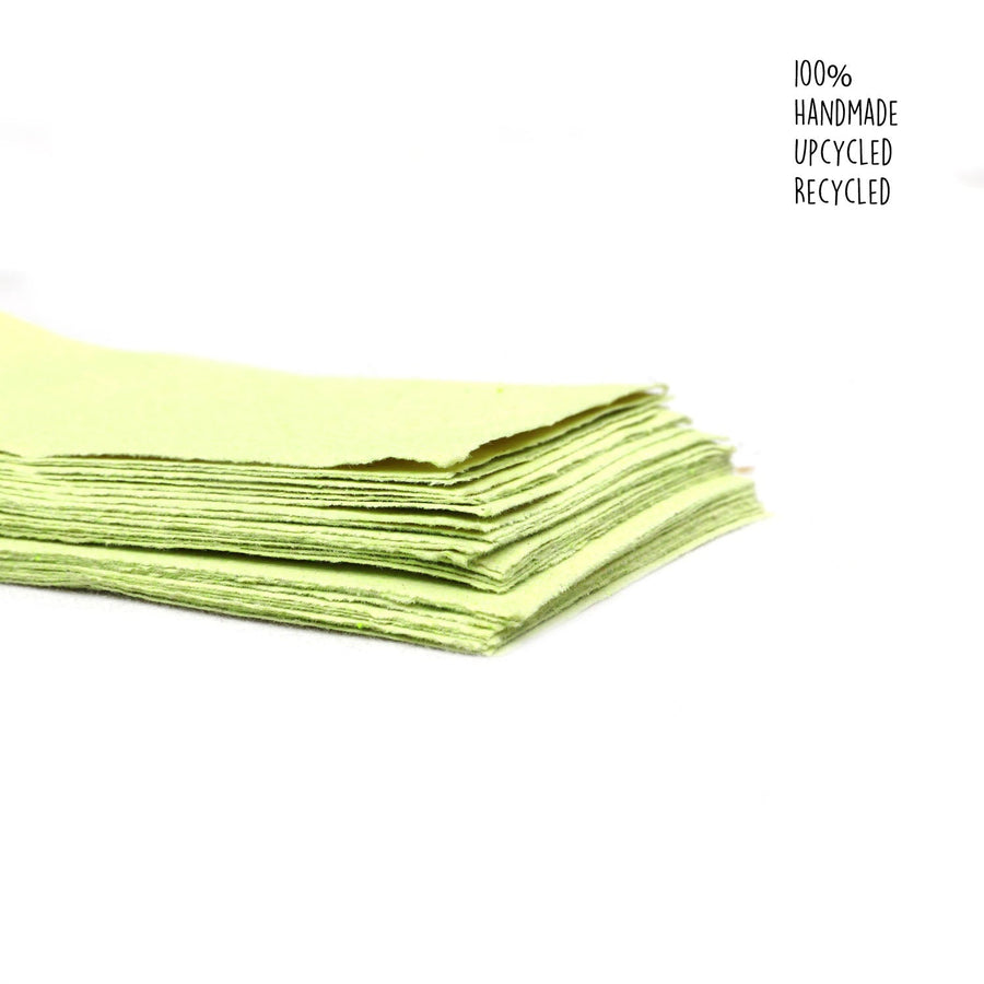 Lemon Yellow Paper | Handmade | Pack of 24 | A4 - bhrsa