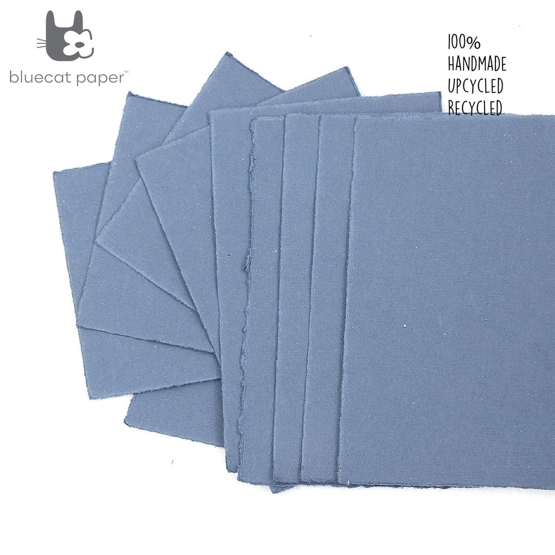 Light Blue Paper | Handmade | Pack of 24 | A4 - bhrsa