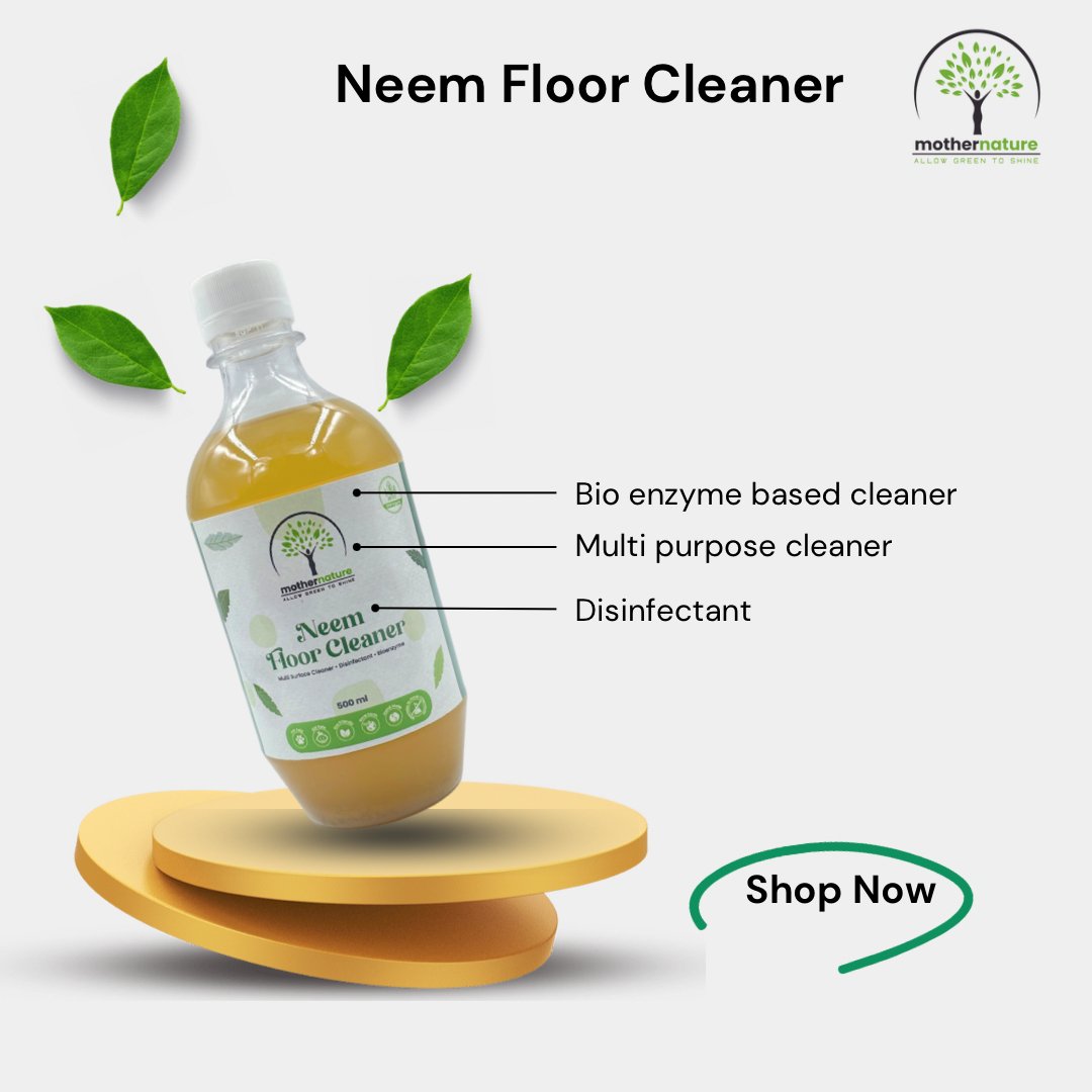 Neem Floor & Multi-Surface Cleaner | Pet & Kids Friendly | 500 ml - bhrsa