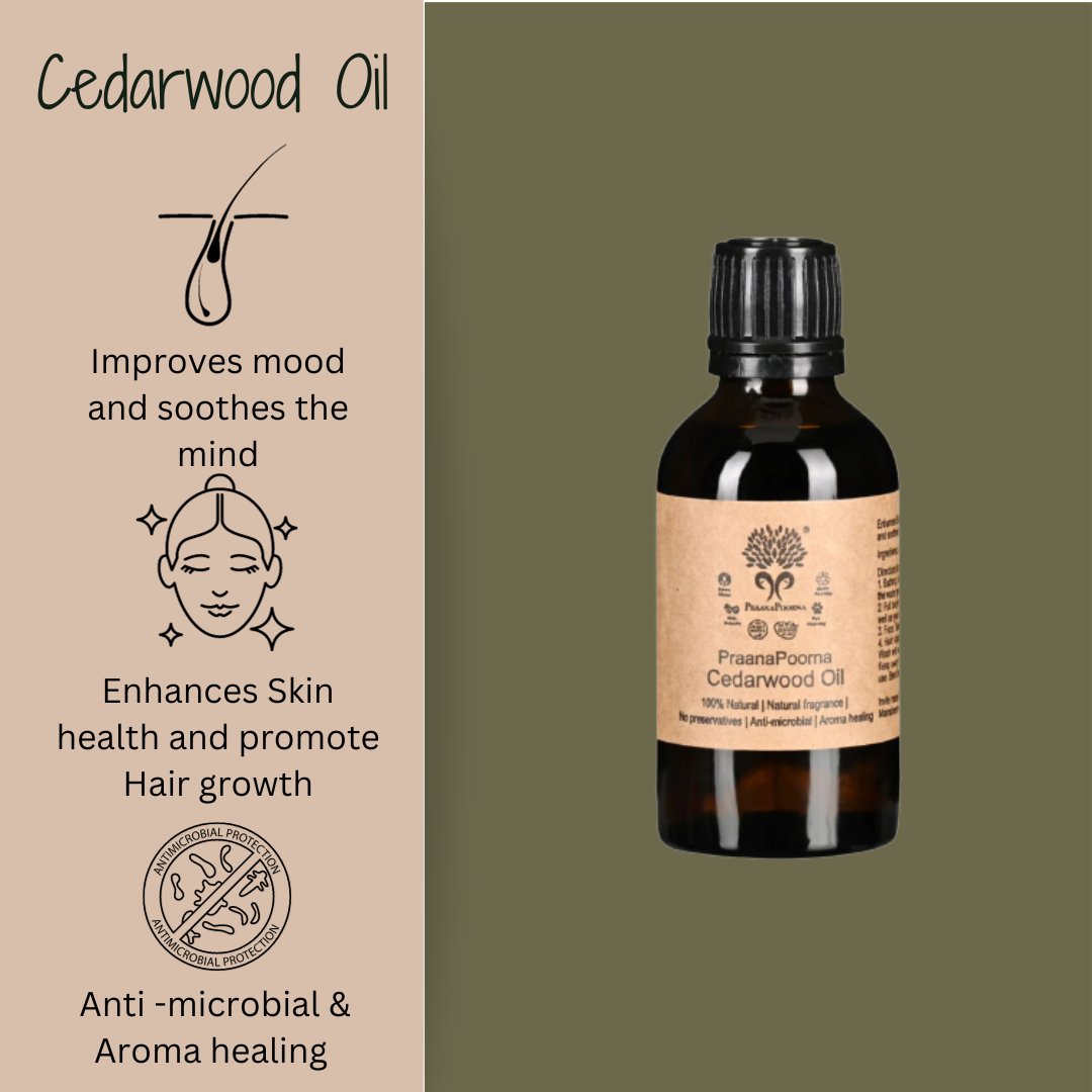 Praanapoorna Cedarwood Oil | 50 ml - bhrsa