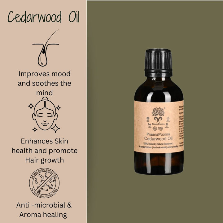 Praanapoorna Cedarwood Oil | 50 ml - bhrsa