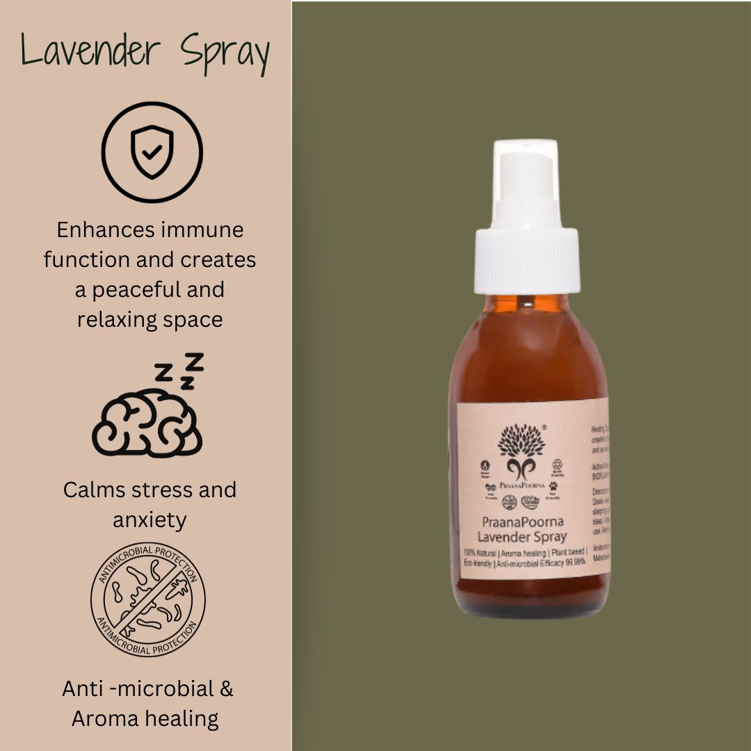 PraanaPoorna Lavendar Spray | 100 ml - bhrsa