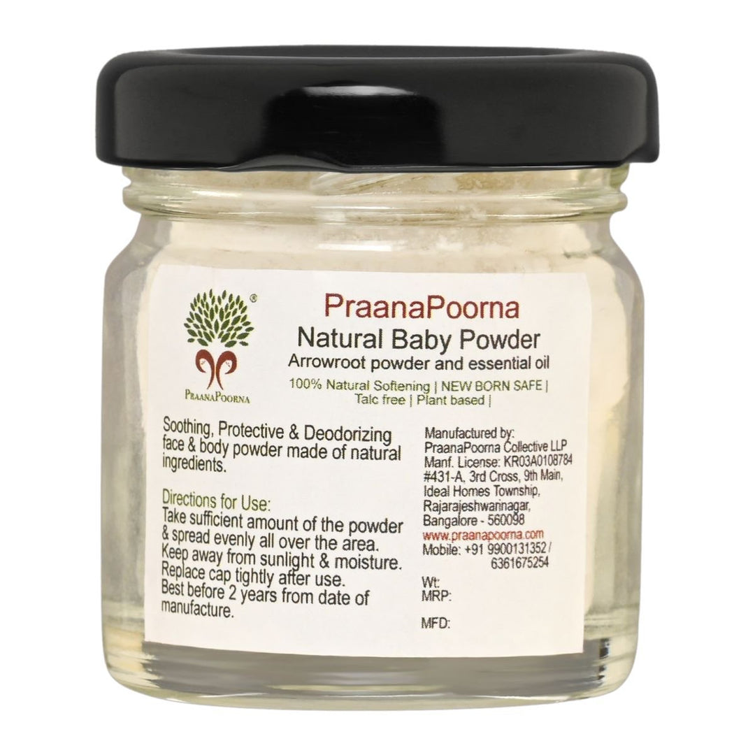 Praanapoorna Natural Baby Powder | 20 ml - bhrsa