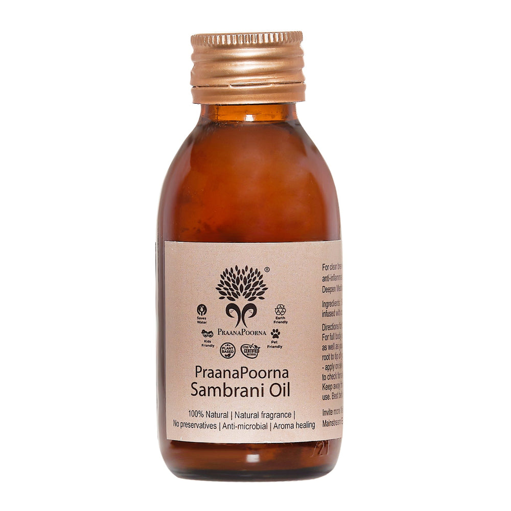 PraanaPoorna Sambrani Coconut Oil | 100 ml - bhrsa