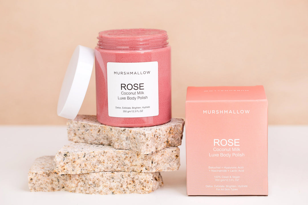 Rose & Coconut Luxe Body Polish | Brighten & Hydrate | 350 gm - bhrsa